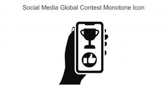 Social Media Global Contest Monotone Icon In Powerpoint Pptx Png And Editable Eps Format
