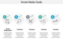 Social media goals ppt powerpoint presentation themes cpb