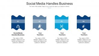 Social media handles business ppt powerpoint presentation diagram images cpb