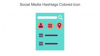 Social Media Hashtags Colored Icon In Powerpoint Pptx Png And Editable Eps Format