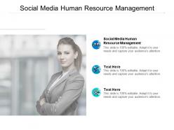 Social media human resource management ppt powerpoint presentation tips cpb