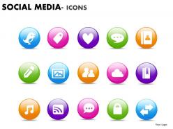 Social media icons diagram 2