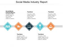 Social media industry report ppt powerpoint presentation gallery background images cpb