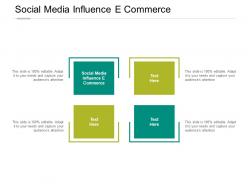 Social media influence e commerce ppt powerpoint presentation model cpb