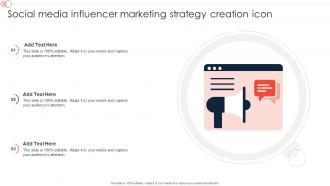Social Media Influencer Marketing Strategy Creation Icon