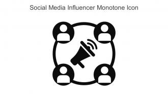 Social Media Influencer Monotone Icon In Powerpoint Pptx Png And Editable Eps Format