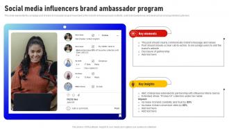 Social Media Influencers Brand Ambassador Program Social Media Influencer Strategy SS V