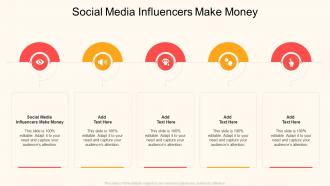 Social Media Influencers Make Money In Powerpoint And Google Slides Cpb