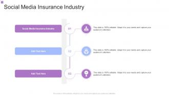 Social Media Insurance Industry In Powerpoint And Google Slides Cpb