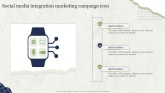 Social Media Integration Marketing Campaign Icon