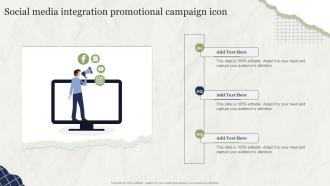 Social Media Integration Promotional Campaign Icon