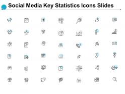 Social media key statistics icons slides growth dollar ppt powerpoint presentation show maker