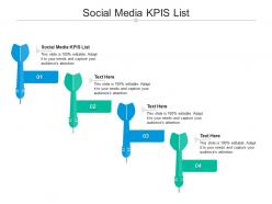 Social media kpis list ppt powerpoint presentation file introduction cpb