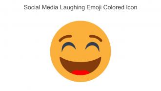 Social Media Laughing Emoji Colored Icon In Powerpoint Pptx Png And Editable Eps Format