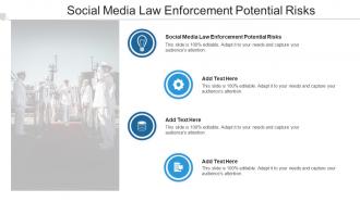 Social Media Law Enforcement Potential Risks In Powerpoint And Google Slides Cpb