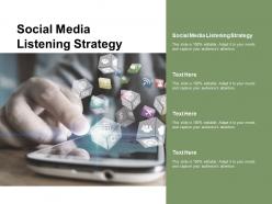 Social media listening strategy ppt powerpoint presentation infographics design ideas cpb