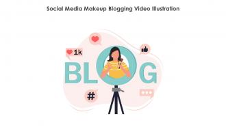 Social Media Makeup Blogging Video Illustration