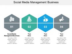 Social media management business ppt powerpoint presentation slides cpb