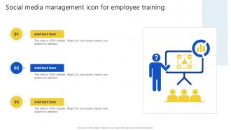 Social Media Management Icon For Employee Training