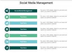 Social media management ppt powerpoint presentation styles grid cpb