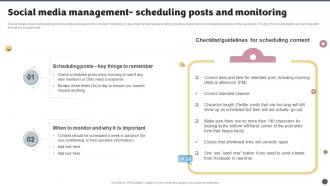 Social Media Management Scheduling Posts Social Media Brand Marketing Playbook