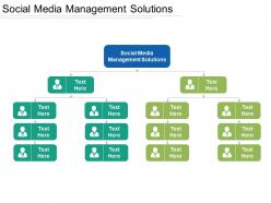 Social media management solutions ppt powerpoint presentation gallery templates cpb