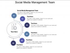 Social media management team ppt powerpoint presentation infographics design ideas cpb