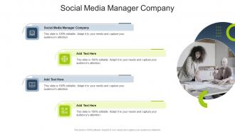 Social Media Manager Company In Powerpoint And Google Slides Cpb