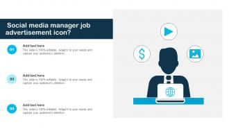 Social Media Manager Job Advertisement Icon