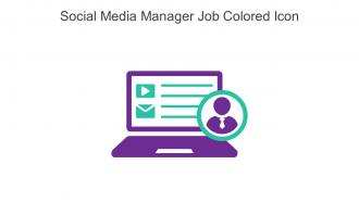 Social Media Manager Job Colored Icon In Powerpoint Pptx Png And Editable Eps Format