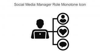 Social Media Manager Role Monotone Icon In Powerpoint Pptx Png And Editable Eps Format
