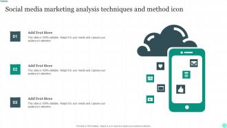 Social Media Marketing Analysis Techniques And Method Icon