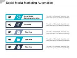 Social media marketing automation ppt powerpoint presentation slides visual aids cpb
