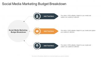 Social Media Marketing Budget Breakdown In Powerpoint And Google Slides Cpb