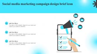 Social Media Marketing Campaign Design Brief Icon