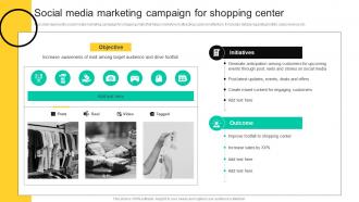Social Media Marketing Campaign For Development And Implementation Of Shopping Center MKT SS V