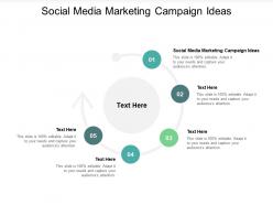 Social media marketing campaign ideas ppt powerpoint presentation model files cpb
