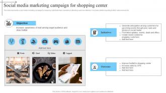 Social Media Marketing Campaign In Mall Advertisement Strategies To Enhance MKT SS V