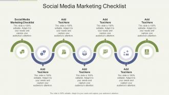 Social Media Marketing Checklist In Powerpoint And Google Slides Cpb