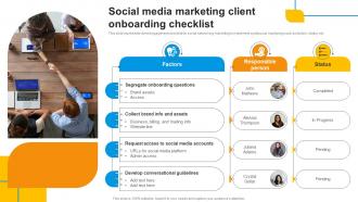 Social Media Marketing Client Onboarding Checklist