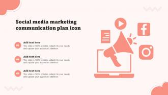 Social Media Marketing Communication Plan Icon