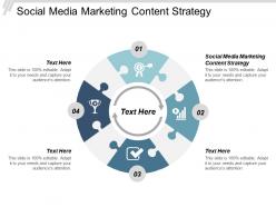 Social media marketing content strategy ppt powerpoint presentation slides designs cpb