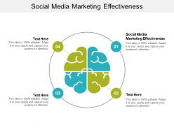 Social media marketing effectiveness ppt powerpoint presentation inspiration graphics cpb