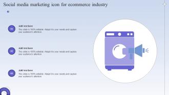 Social Media Marketing Icon For Ecommerce Industry