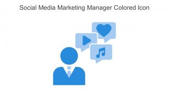 Social Media Marketing Manager Colored Icon In Powerpoint Pptx Png And Editable Eps Format