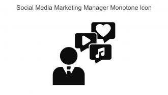 Social Media Marketing Manager Monotone Icon In Powerpoint Pptx Png And Editable Eps Format