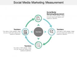 Social media marketing measurement ppt powerpoint presentation summary brochure cpb