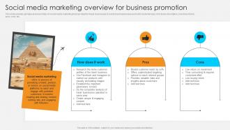 Social Media Marketing Overview Streamlined Marketing Plan For Travel Business Strategy SS V
