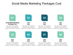 Social media marketing packages cost ppt powerpoint presentation styles tips cpb