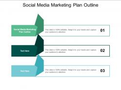 Social media marketing plan outline ppt powerpoint presentation file background cpb